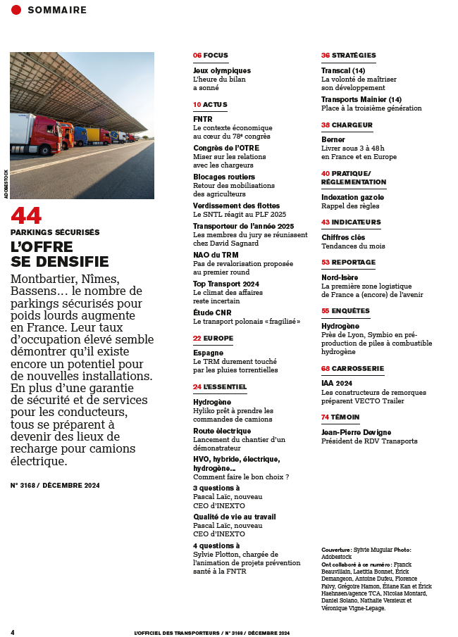 OT 3168 - Sommaire